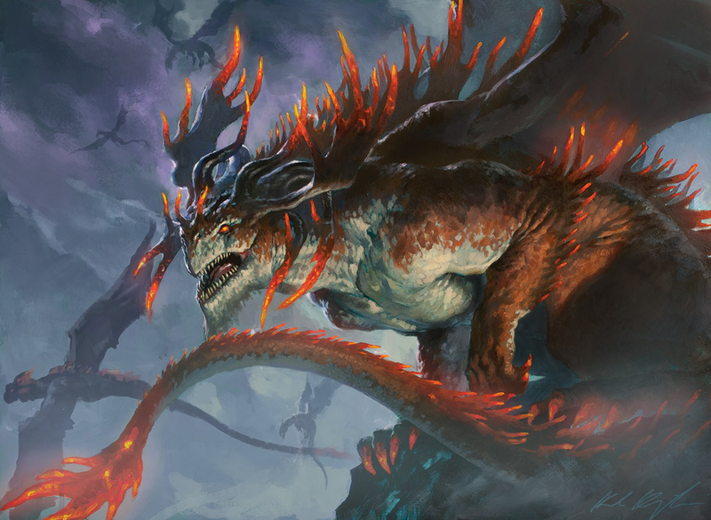 Illustration for article titled Dragons Rule The Skies In The Latest Magic: The Gathering Expansion